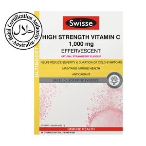 Swisse Ultiboost High Strength Vitamin C Effervescent 60 Tabs (EXP: Mar 23)